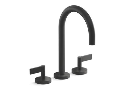 Kallista - One Deck-Mount Bath Faucet, Gooseneck Spout - Lever Handles