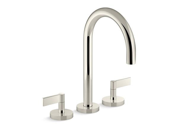 Kallista - One Deck-Mount Bath Faucet, Gooseneck Spout - Lever Handles