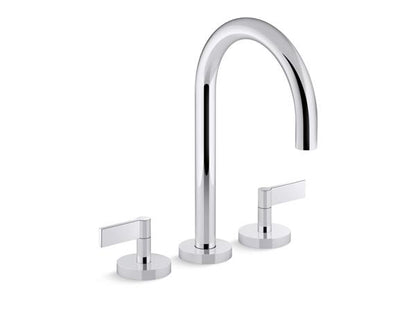 Kallista - One Deck-Mount Bath Faucet, Gooseneck Spout - Lever Handles