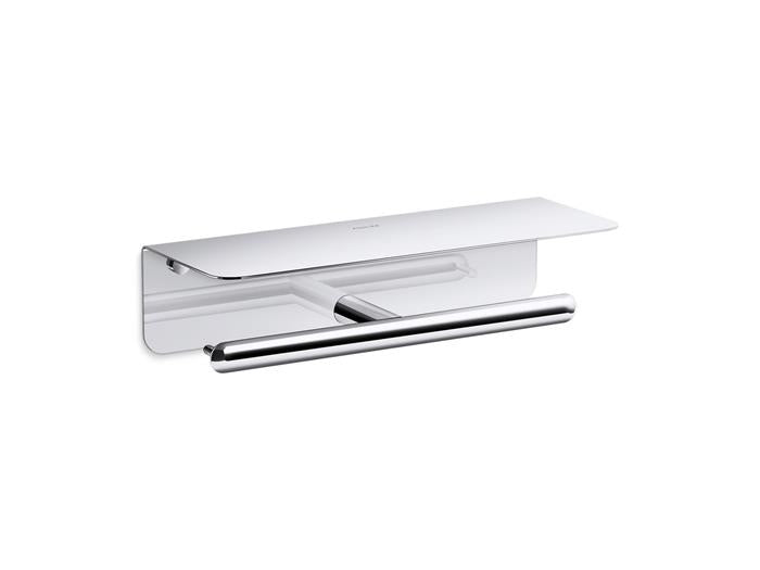 Kohler - Kumin Double Toilet Paper Holder With Tray