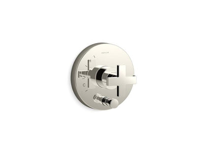 Kohler - Composed Rite-Temp Valve Trim With Push-Button Diverter And Cross Handle