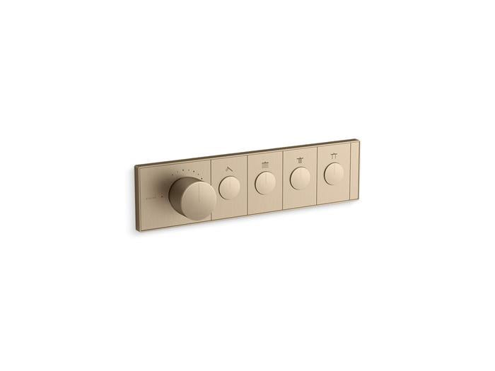 Kohler - Anthem Four-Outlet Recessed Mechanical Thermostatic Valve Control