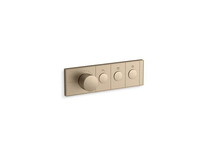 Kohler - Anthem Three-Outlet Recessed Mechanical Thermostatic Valve Control