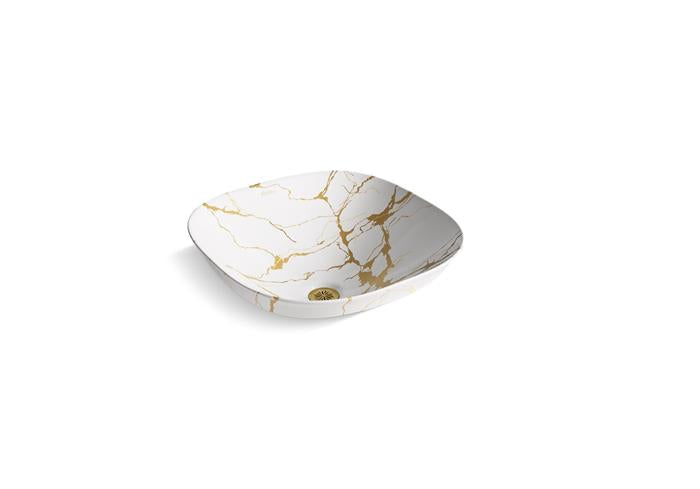 Kohler - Aureus Square Semi-Recessed Vessel