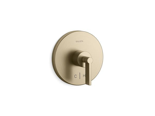 Kallista - One Thermostatic Trim, H&C, Lever Handle