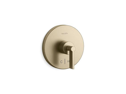 Kallista - One Thermostatic Trim, H&C, Lever Handle