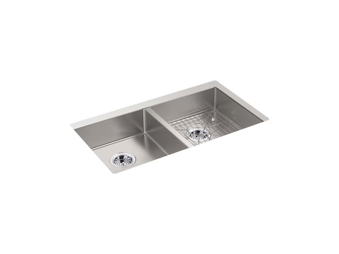 Kohler - Strive 32 Inch Undermount Double-Bowl Kitchen Sink - Ada
