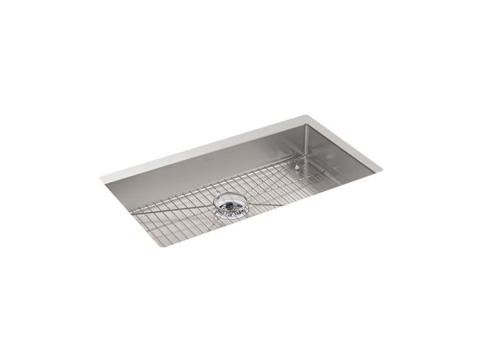 Kohler - Strive 32 Inch Undermount Single-Bowl Bar Sink With Rack - Ada