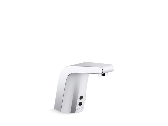 Kohler - Sculpted Touchless Single-Hole Lavatory Faucet With Insight Sensor Technology, Ac-Powered, Less Drain, 0.35 Gpm