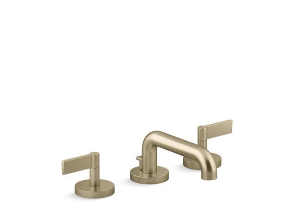 Kallista - One Widespread Sink Faucet, Low Spout, Lift Rod