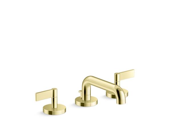 Kallista - One Widespread Sink Faucet, Low Spout, Lift Rod