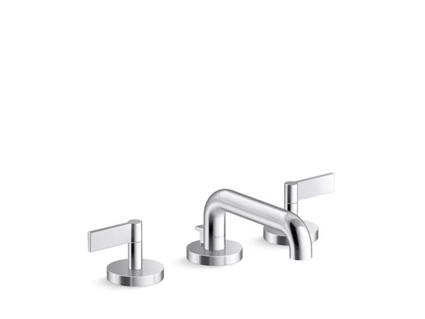 Kallista - One Widespread Sink Faucet, Low Spout, Lift Rod