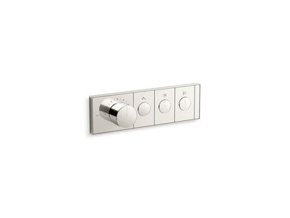 Kallista - 3-Outlet Trim Push Button Mechanical Thermostatic Control