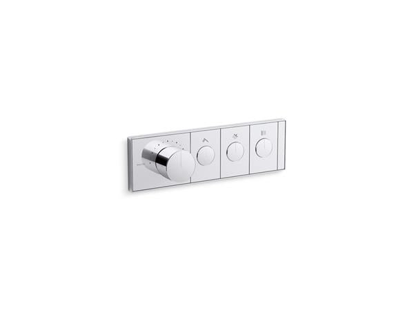 Kallista - 3-Outlet Trim Push Button Mechanical Thermostatic Control