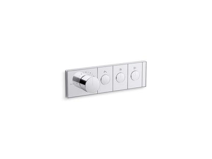Kallista - 3-Outlet Trim Push Button Mechanical Thermostatic Control