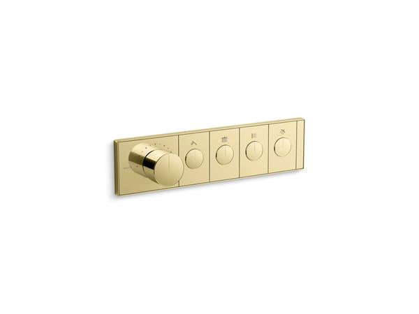 Kallista - 4-Outlet Trim Push Button Mechanical Thermostatic Control