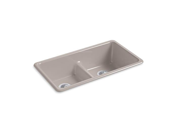 Kohler - Iron/Tones Smart Divide 33 Inch Top/Undermount Double-Bowl Kitchen Sink