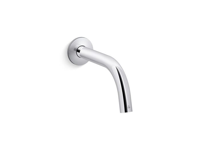 Kohler - Components Touchless Wall-Mount Lavatory Faucet With Kinesis Sensor Technology, Tube Design, Ac-Powered, 0.5 Gpm