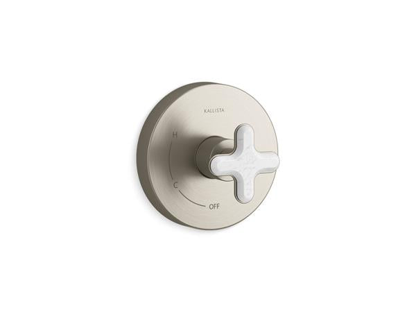 Kallista - 002 Pressure Balance Trim White Carrera