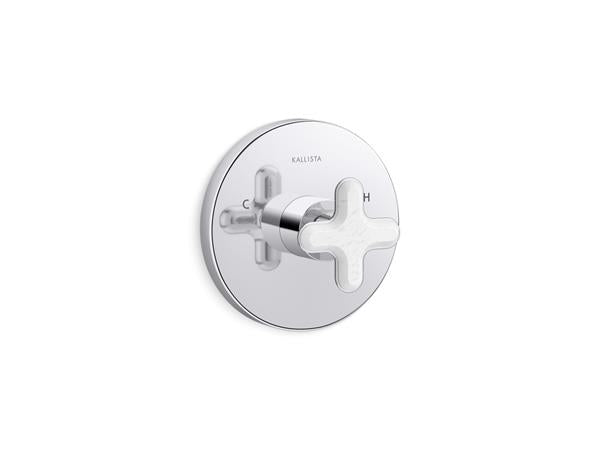 Kallista - 002 Thermostatic Trim White Carrera