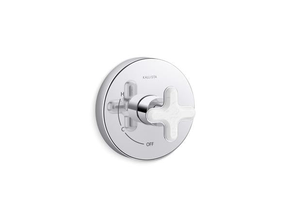 Kallista - 002 Pressure Balance Trim White Carrera
