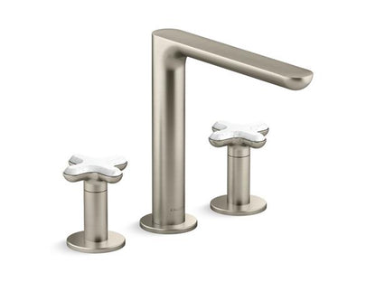 Kallista - 002 Deck Mount Bath Faucet White Carrera