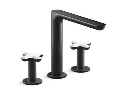 Kallista - 002 Deck Mount Bath Faucet White Carrera