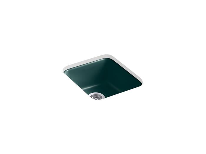 Kohler - Iron/Tones 17 Inch Top/Undermount Single Bowl Kitchen Sink