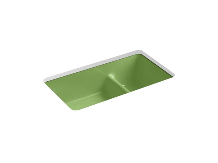 Kohler - Iron/Tones Smart Divide 33 Inch Top/Undermount Double-Bowl Kitchen Sink