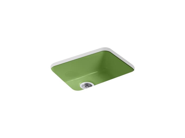 Kohler - Iron/Tones 24-1/4 Inch Rect Top/Undermount Single Bowl Kitchen Sink
