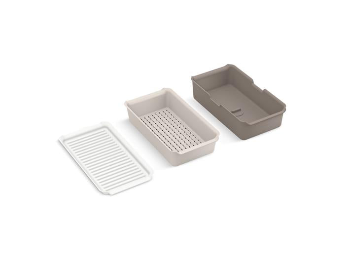 Kohler - Riverby Three-Piece Workstation Sink Accessory Set - Dark