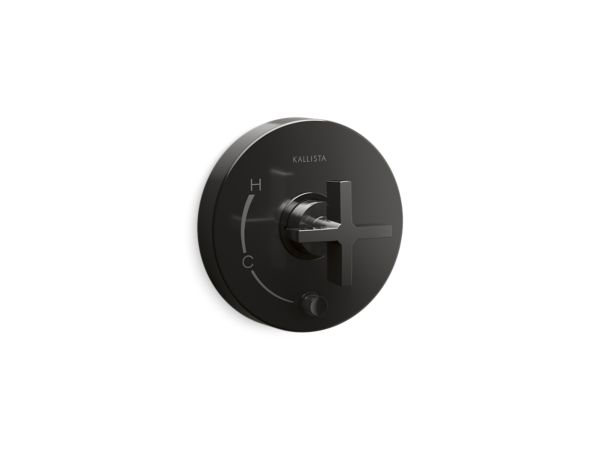 Kallista - One Pressure Balance W/ Diverter Trim, Cross Handle