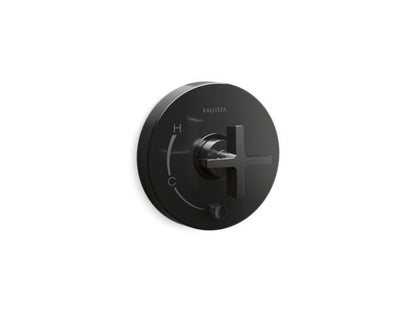 Kallista - One Pressure Balance W/ Diverter Trim, Cross Handle