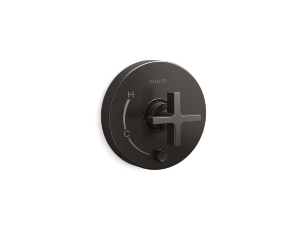 Kallista - One Pressure Balance W/ Diverter Trim, Cross Handle