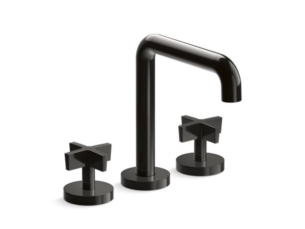 Kallista - One Deck-Mount Bath Faucet, Tall Spout, Cross Handles