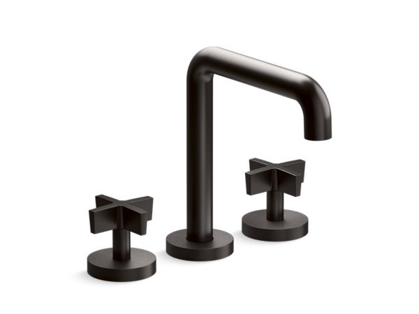 Kallista - One Deck-Mount Bath Faucet, Tall Spout, Cross Handles