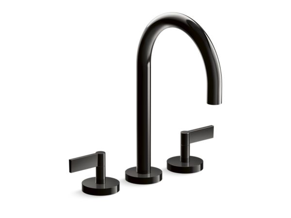 Kallista - One Deck-Mount Bath Faucet, Gooseneck Spout - Lever Handles