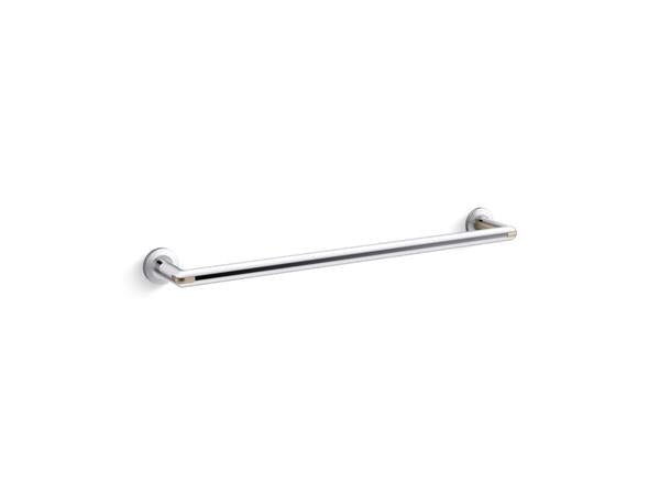 Kallista - Vice 24 Inch Towel Bar - Brushed Broze/Polished Chrome