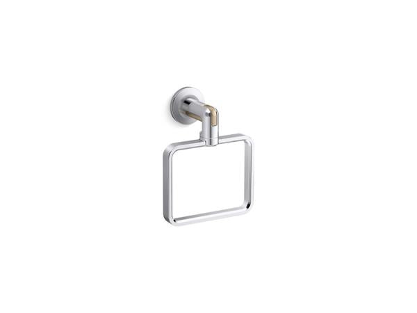Kallista - Vice Towel Ring - Brushed Broze/Polished Chrome