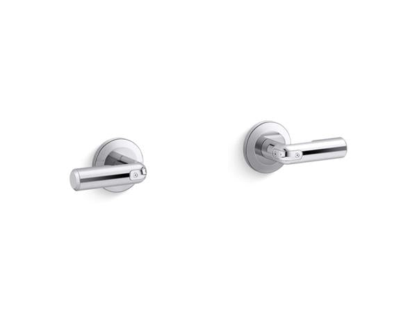 Kallista - Vice Wall-Mount Bath Faucet Handles - Polished Chrome