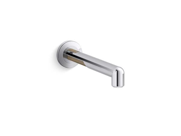 Kallista - Vice Wall-Mount Bath Spout - Brushed Broze/Polished Chrome