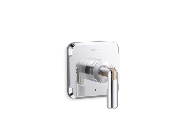 Kallista - Vice Thermostatic Trim - Brushed Broze/Polished Chrome