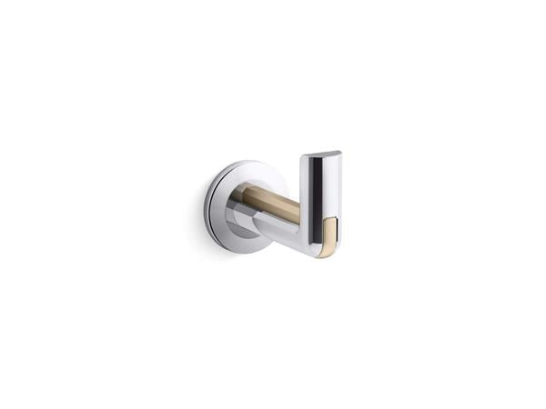 Kallista - Vice Robe Hook - Brushed Broze/Polished Chrome