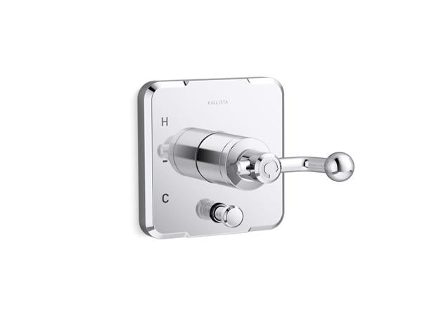 Kallista - Vice Pressure Balance Trim with Diverter, Crank Handle - Polished Chrome