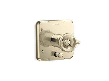 Kallista - Vice Pressure Balance Trim with Diverter, Wheel Handle