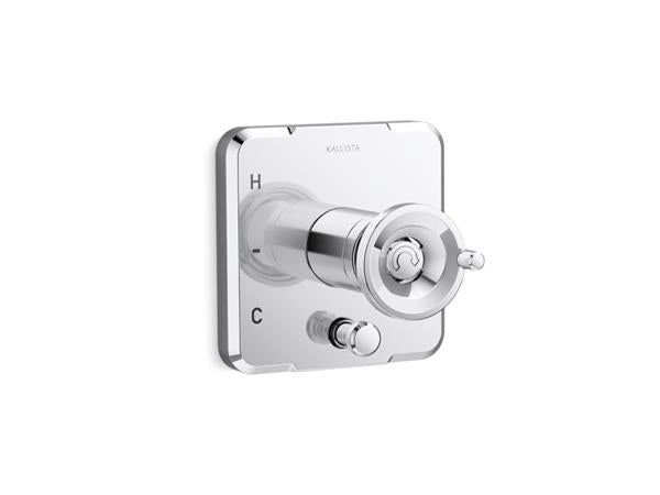 Kallista - Vice Pressure Balance Trim with Diverter, Wheel Handle