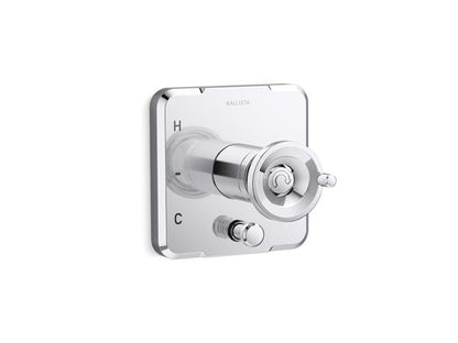 Kallista - Vice Pressure Balance Trim with Diverter, Wheel Handle