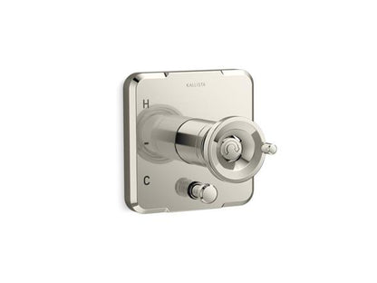 Kallista - Vice Pressure Balance Trim with Diverter, Wheel Handle
