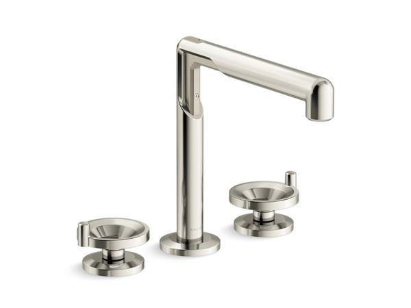 Kallista - Vice Deck Mount Bath Faucet, Wheel Handle