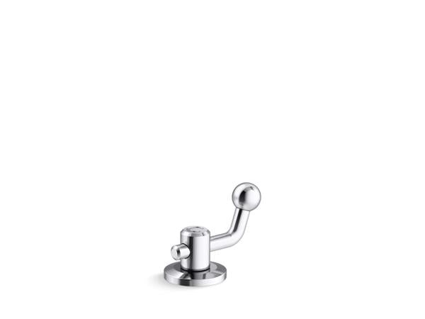 Kallista - Vice Deck-mount Diverter, Crank Handle - Polished Chrome